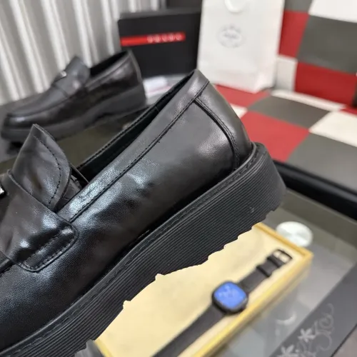Replica Prada Leather Shoes For Men #1443339 $115.00 USD for Wholesale