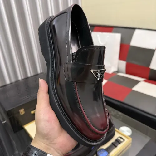Replica Prada Leather Shoes For Men #1443341 $115.00 USD for Wholesale