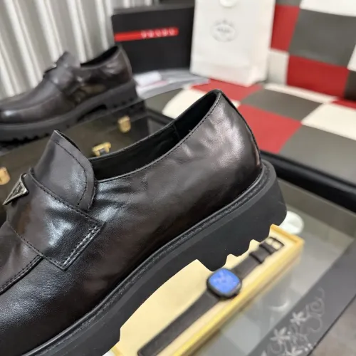 Replica Prada Leather Shoes For Men #1443342 $115.00 USD for Wholesale