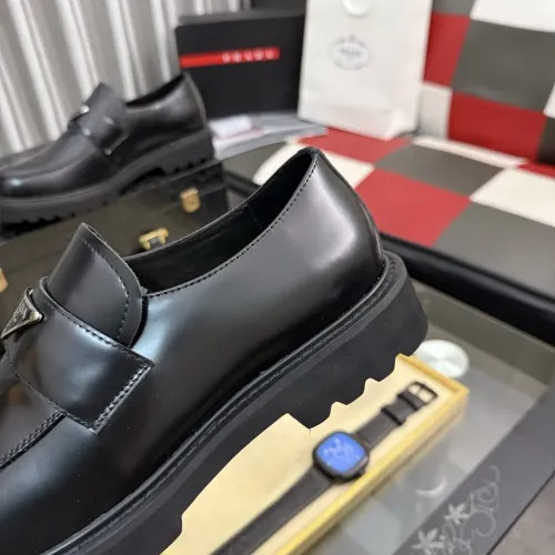 Replica Prada Leather Shoes For Men #1443343 $115.00 USD for Wholesale