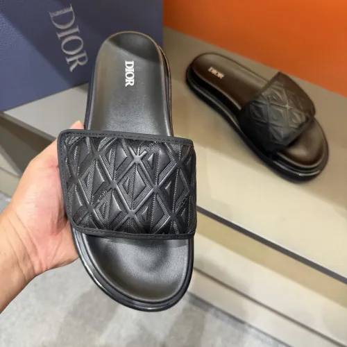 Replica Christian Dior Slippers For Men #1443380 $52.00 USD for Wholesale