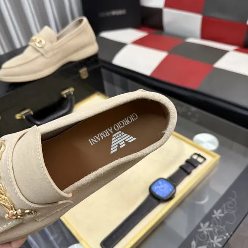Replica Armani Leather Shoes For Men #1443446 $82.00 USD for Wholesale