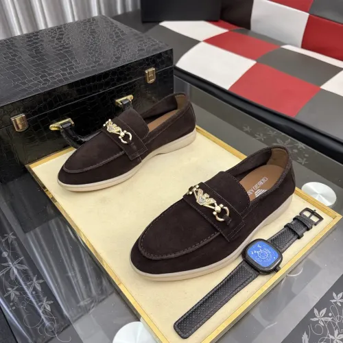 Replica Armani Leather Shoes For Men #1443448 $82.00 USD for Wholesale