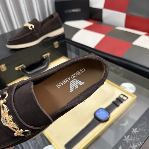 Replica Armani Leather Shoes For Men #1443448 $82.00 USD for Wholesale