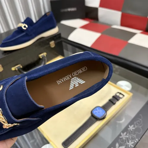 Replica Armani Leather Shoes For Men #1443449 $82.00 USD for Wholesale