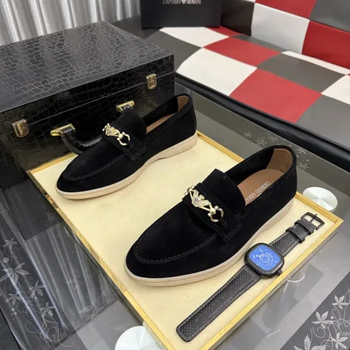 Replica Armani Leather Shoes For Men #1443450 $82.00 USD for Wholesale