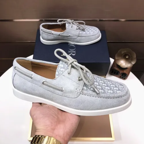 Replica Christian Dior Leather Shoes For Men #1443553 $102.00 USD for Wholesale