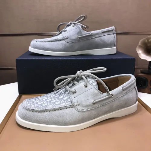 Replica Christian Dior Leather Shoes For Men #1443553 $102.00 USD for Wholesale