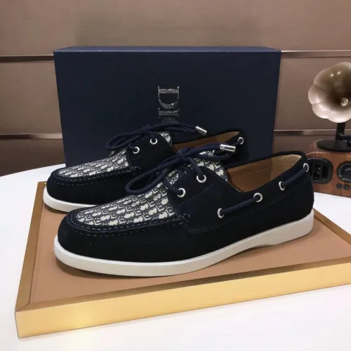 Replica Christian Dior Leather Shoes For Men #1443554 $102.00 USD for Wholesale