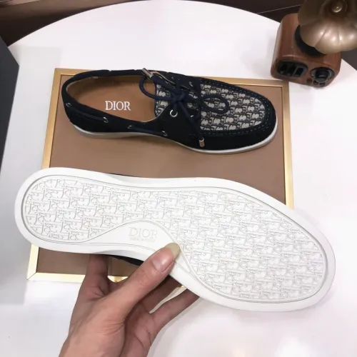 Replica Christian Dior Leather Shoes For Men #1443554 $102.00 USD for Wholesale