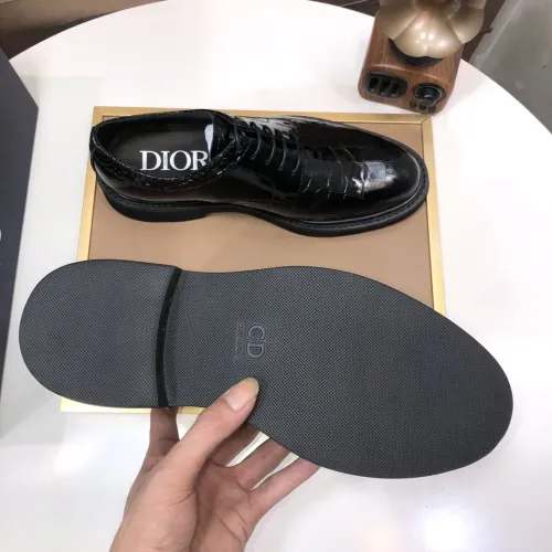 Replica Christian Dior Leather Shoes For Men #1443557 $135.00 USD for Wholesale
