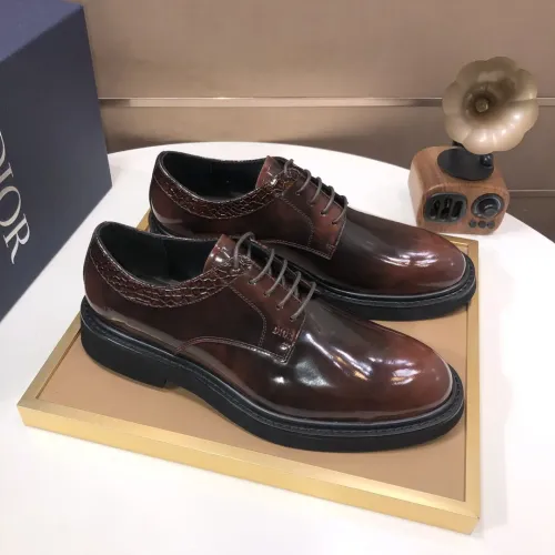 Replica Christian Dior Leather Shoes For Men #1443559 $135.00 USD for Wholesale