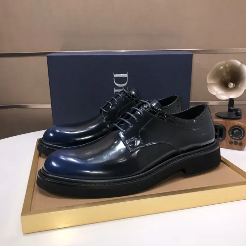 Replica Christian Dior Leather Shoes For Men #1443560 $135.00 USD for Wholesale