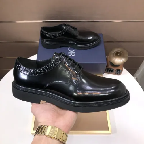 Replica Christian Dior Leather Shoes For Men #1443561 $135.00 USD for Wholesale
