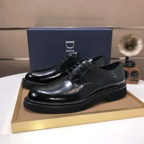 Replica Christian Dior Leather Shoes For Men #1443561 $135.00 USD for Wholesale