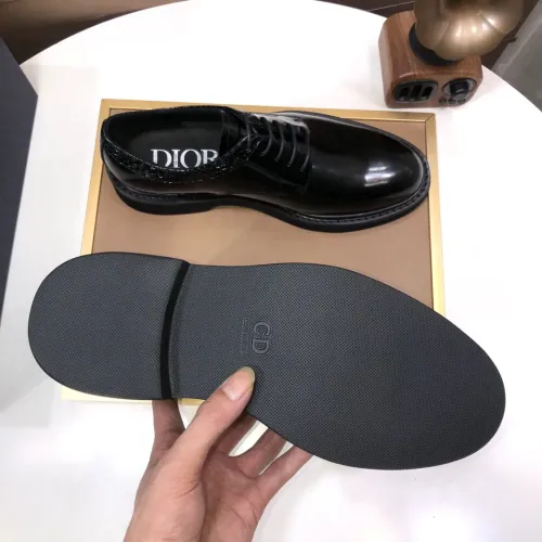 Replica Christian Dior Leather Shoes For Men #1443561 $135.00 USD for Wholesale