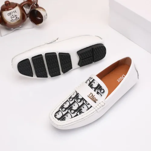 Replica Christian Dior Leather Shoes For Men #1443591 $76.00 USD for Wholesale