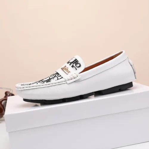 Replica Christian Dior Leather Shoes For Men #1443591 $76.00 USD for Wholesale