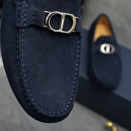 Replica Christian Dior Leather Shoes For Men #1443593 $80.00 USD for Wholesale
