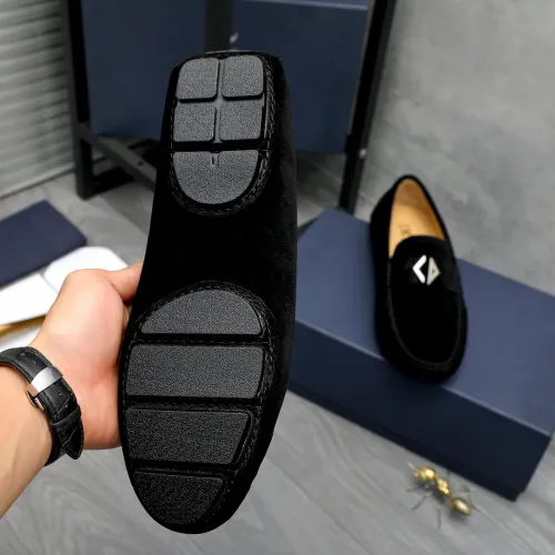 Replica Christian Dior Leather Shoes For Men #1443594 $80.00 USD for Wholesale