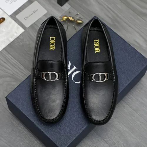 Replica Christian Dior Leather Shoes For Men #1443595 $80.00 USD for Wholesale