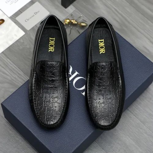Replica Christian Dior Leather Shoes For Men #1443596 $80.00 USD for Wholesale