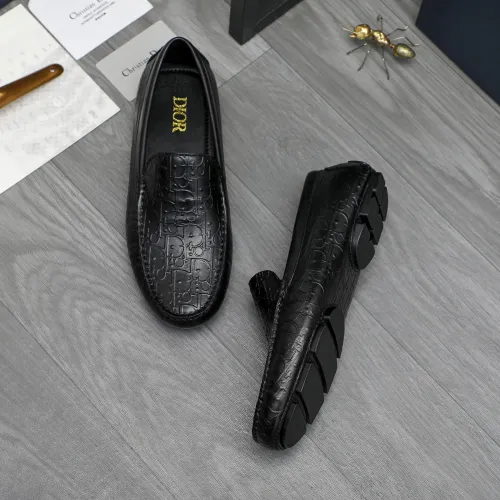 Replica Christian Dior Leather Shoes For Men #1443596 $80.00 USD for Wholesale