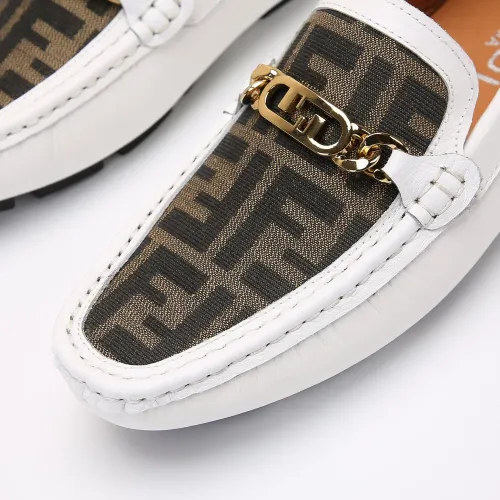 Replica Fendi Leather Shoes For Men #1443609 $76.00 USD for Wholesale