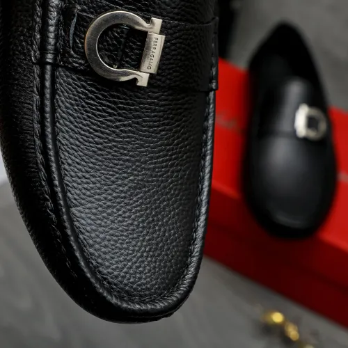 Replica Salvatore Ferragamo Leather Shoes For Men #1443628 $80.00 USD for Wholesale