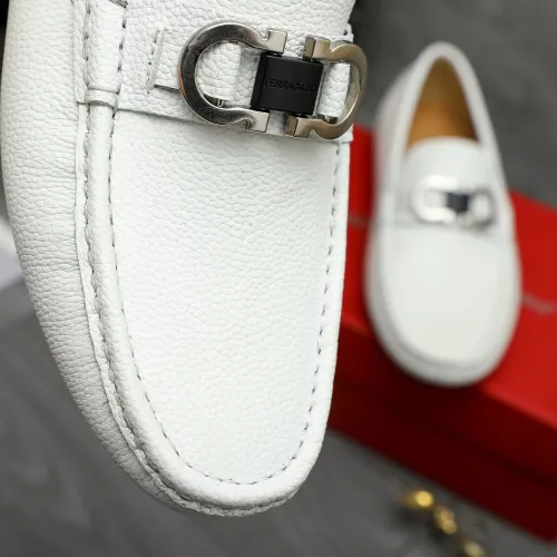 Replica Salvatore Ferragamo Leather Shoes For Men #1443629 $80.00 USD for Wholesale