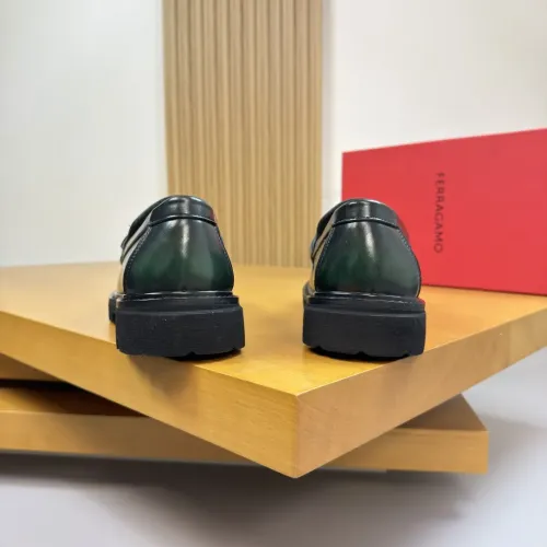 Replica Salvatore Ferragamo Leather Shoes For Men #1443641 $155.00 USD for Wholesale
