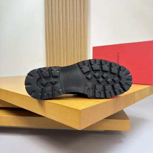 Replica Salvatore Ferragamo Leather Shoes For Men #1443641 $155.00 USD for Wholesale