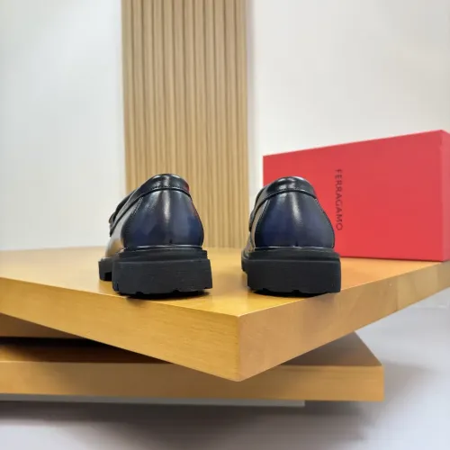 Replica Salvatore Ferragamo Leather Shoes For Men #1443642 $155.00 USD for Wholesale