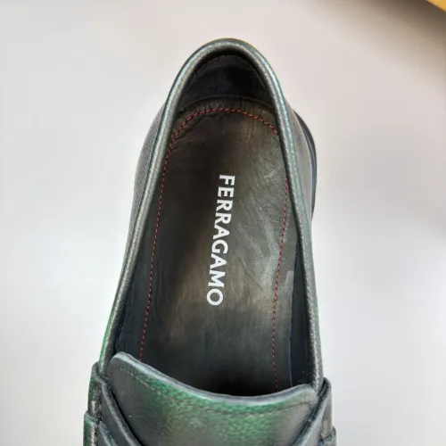 Replica Salvatore Ferragamo Leather Shoes For Men #1443646 $155.00 USD for Wholesale