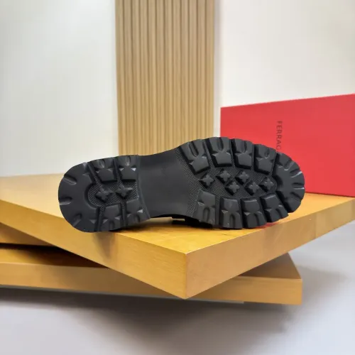 Replica Salvatore Ferragamo Leather Shoes For Men #1443646 $155.00 USD for Wholesale