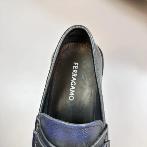 Replica Salvatore Ferragamo Leather Shoes For Men #1443647 $155.00 USD for Wholesale