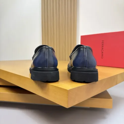 Replica Salvatore Ferragamo Leather Shoes For Men #1443647 $155.00 USD for Wholesale