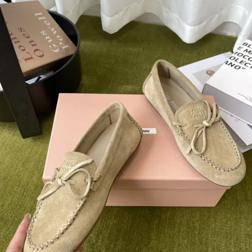 Replica MIU MIU Flat Shoes For Women #1443726 $100.00 USD for Wholesale
