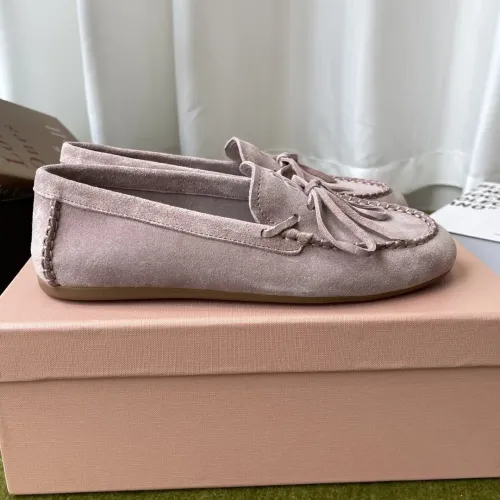 Replica MIU MIU Flat Shoes For Women #1443727 $100.00 USD for Wholesale