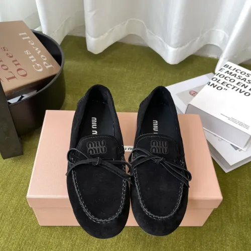 Replica MIU MIU Flat Shoes For Women #1443731 $100.00 USD for Wholesale