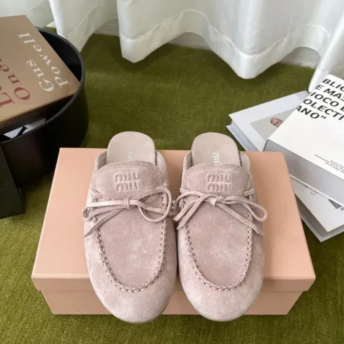 Replica MIU MIU Slippers For Women #1443733 $100.00 USD for Wholesale