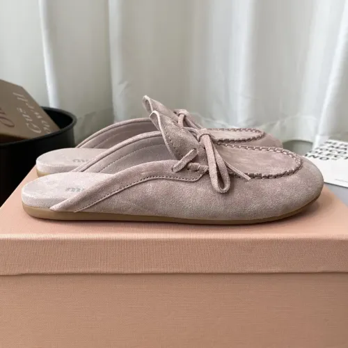Replica MIU MIU Slippers For Women #1443733 $100.00 USD for Wholesale