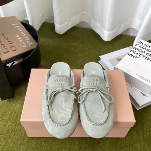 Replica MIU MIU Slippers For Women #1443734 $100.00 USD for Wholesale