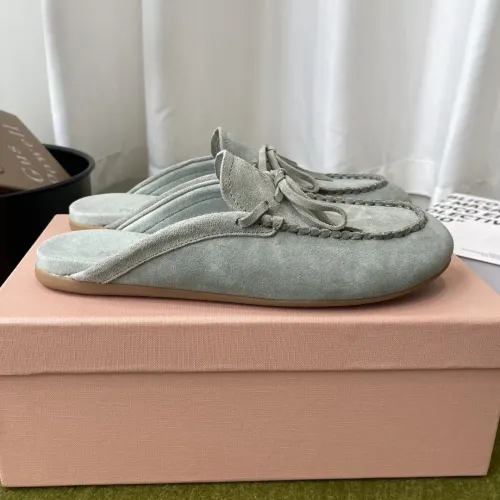 Replica MIU MIU Slippers For Women #1443734 $100.00 USD for Wholesale