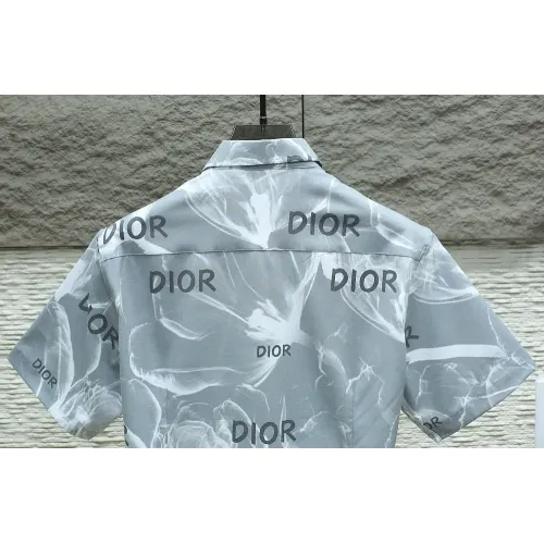 Replica Christian Dior Shirts Short Sleeved For Men #1443743 $38.00 USD for Wholesale