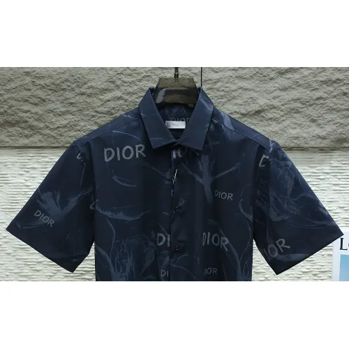 Replica Christian Dior Shirts Short Sleeved For Men #1443744 $38.00 USD for Wholesale
