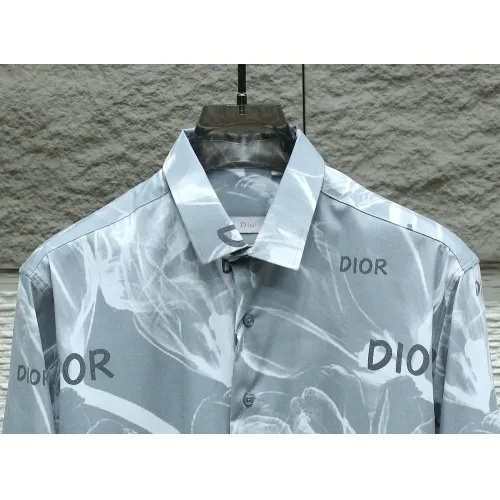 Replica Christian Dior Shirts Long Sleeved For Men #1443745 $40.00 USD for Wholesale