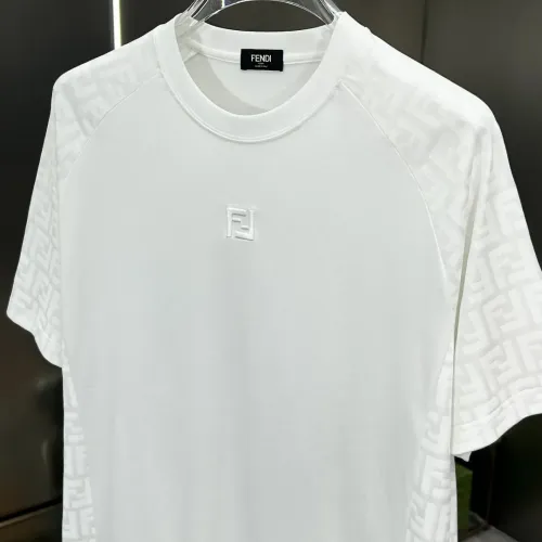 Replica Fendi T-Shirts Short Sleeved For Men #1444092 $80.00 USD for Wholesale