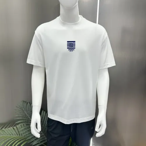 Replica Fendi T-Shirts Short Sleeved For Men #1444120 $80.00 USD for Wholesale