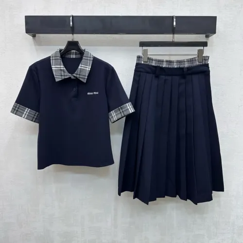 Cheap MIU MIU Tracksuits Short Sleeved For Women #1444398, $$122.00 USD On MIU MIU Tracksuits